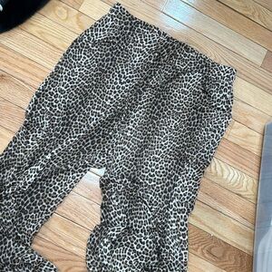 Cheetah drawstring pants